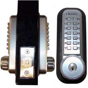 Lockey 2210DC KO Mechanical Digital Double Sided Combination Deadbolt Door Lock With Key Override - AAA Industrial Supply