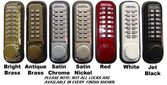 Lockey 2210KO Mechanical Digital Deadbolt Door Lock With Key Override - AAA Industrial Supply