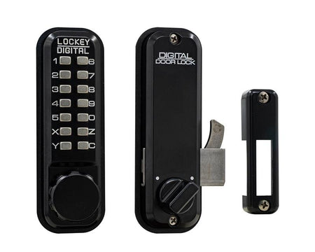 Lockey 2500 Keyless Mechanical Digital Sliding Door Lock - AAA Industrial Supply