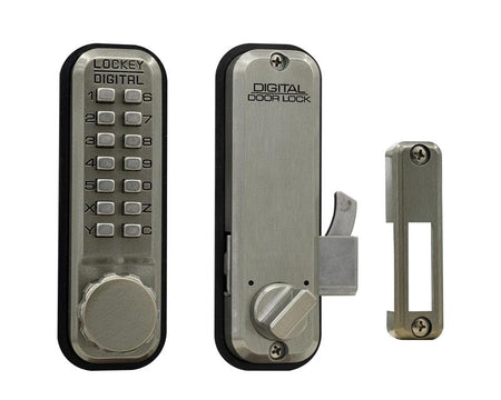 Lockey 2500 Keyless Mechanical Digital Sliding Door Lock - AAA Industrial Supply