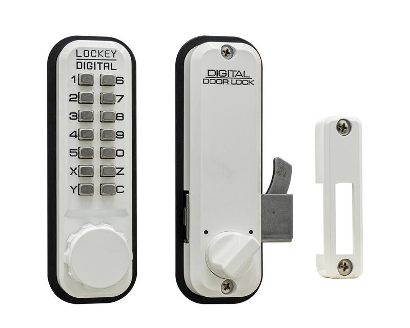 Lockey 2500 Keyless Mechanical Digital Sliding Door Lock - AAA Industrial Supply