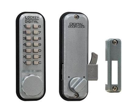 Lockey 2500 Keyless Mechanical Digital Sliding Door Lock - AAA Industrial Supply