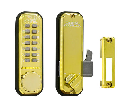 Lockey 2500 Keyless Mechanical Digital Sliding Door Lock - AAA Industrial Supply