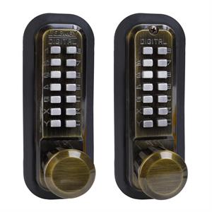 Lockey 2830DC - MG Keyless Mechanical Double Sided Digital Spring Latch Knob Lock Marine Grade - AAA Industrial Supply