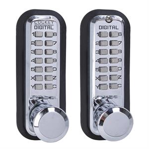 Lockey 2830DC - MG Keyless Mechanical Double Sided Digital Spring Latch Knob Lock Marine Grade - AAA Industrial Supply