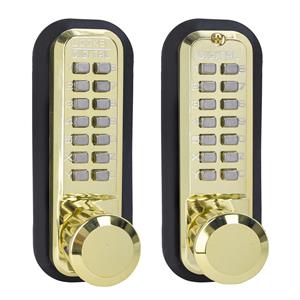 Lockey 2830DC - MG Keyless Mechanical Double Sided Digital Spring Latch Knob Lock Marine Grade - AAA Industrial Supply