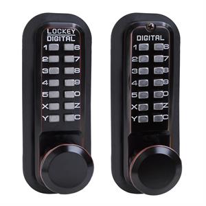 Lockey 2830DC - MG Keyless Mechanical Double Sided Digital Spring Latch Knob Lock Marine Grade - AAA Industrial Supply