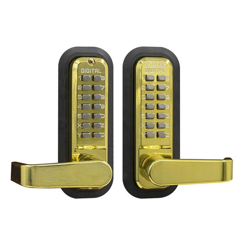 Lockey 2835DC Keyless Mechanical Digital Double Sided Combination Spring Latch Door Lock - AAA Industrial Supply