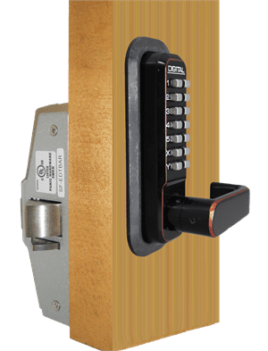 Lockey 285 - P Keyless Mechanical Digital Panic Bar Exit Door Lock - AAA Industrial Supply