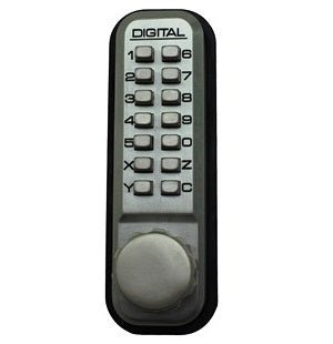Lockey 2950DC Keyless Mechanical Digital Mortised Hook Bolt Double Sided Door Lock - AAA Industrial Supply