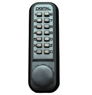 Lockey 2950DC Keyless Mechanical Digital Mortised Hook Bolt Double Sided Door Lock - AAA Industrial Supply