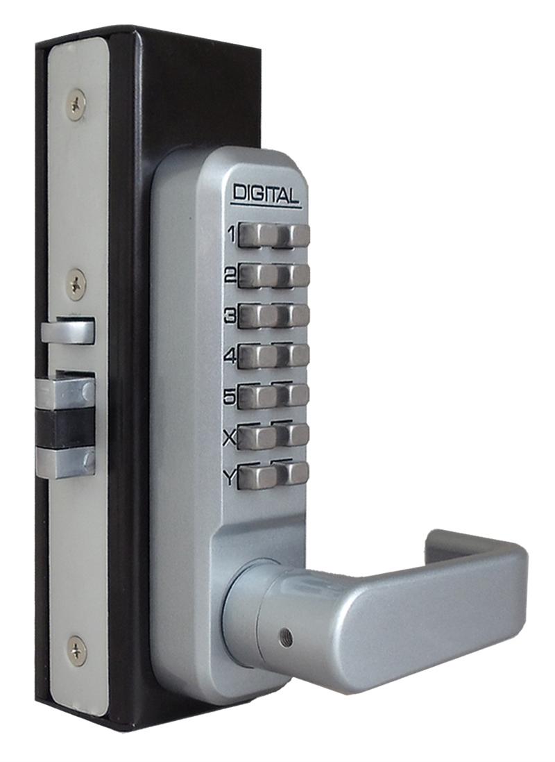 Lockey 2985DC Keyless Mechanical Digital Adams Rite Stile Latch Double Sided Door Lock - AAA Industrial Supply