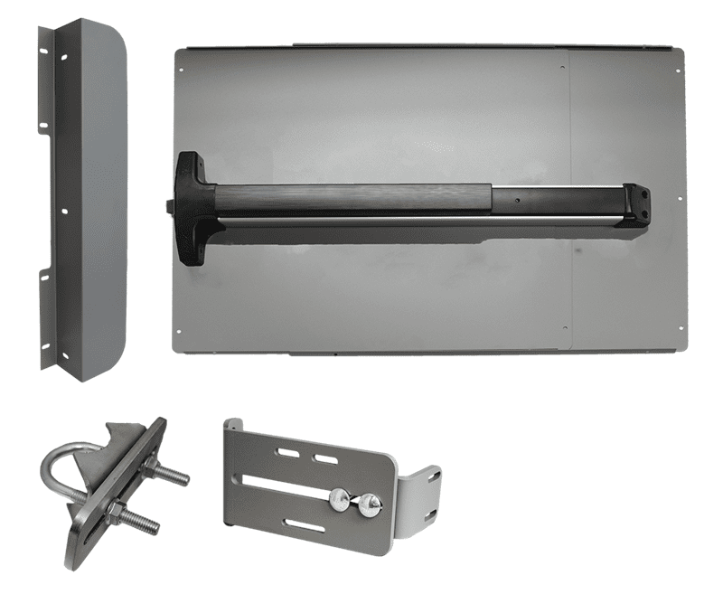 Lockey ED - 42 EDGE Value Panic Shield Kit With Detex V - 40 Panic Bar - AAA Industrial Supply