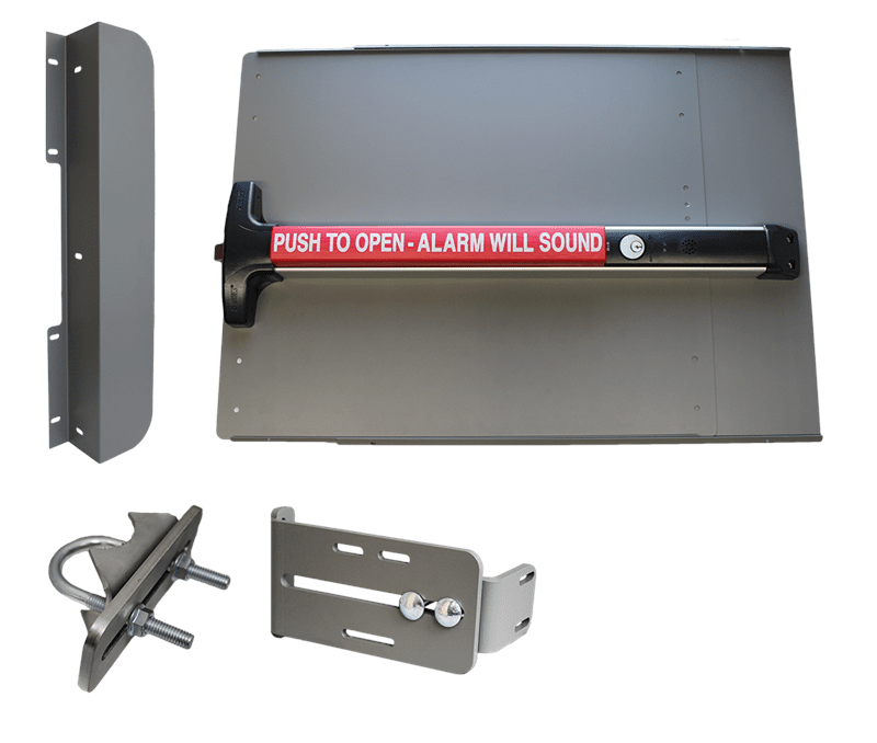 Lockey ED - 43 EDGE Value Panic Shield Kit With Detex V - 40 Alarm Panic Bar - AAA Industrial Supply