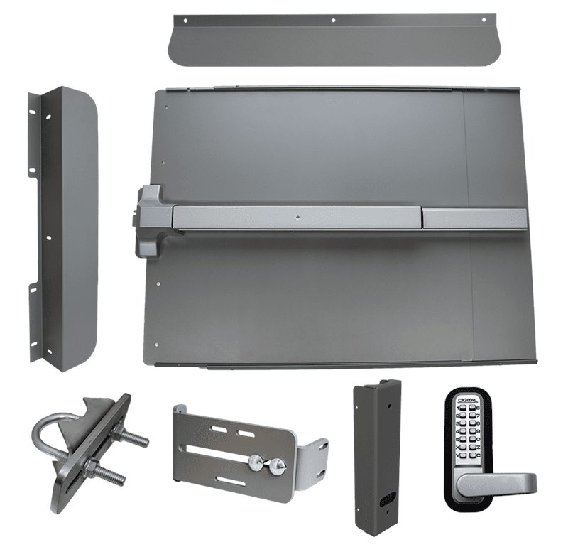 Lockey ED - 61 EDGE Security Panic Shield Kit With PB1100 Panic Bar - AAA Industrial Supply