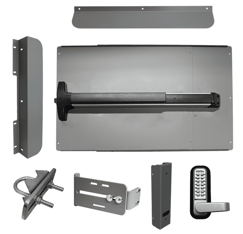 Lockey ED - 62 EDGE Security Panic Shield Kit With Detex V - 40 Panic Bar - AAA Industrial Supply