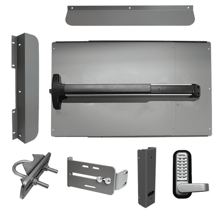 Lockey ED - 62 EDGE Security Panic Shield Kit With Detex V - 40 Panic Bar - AAA Industrial Supply