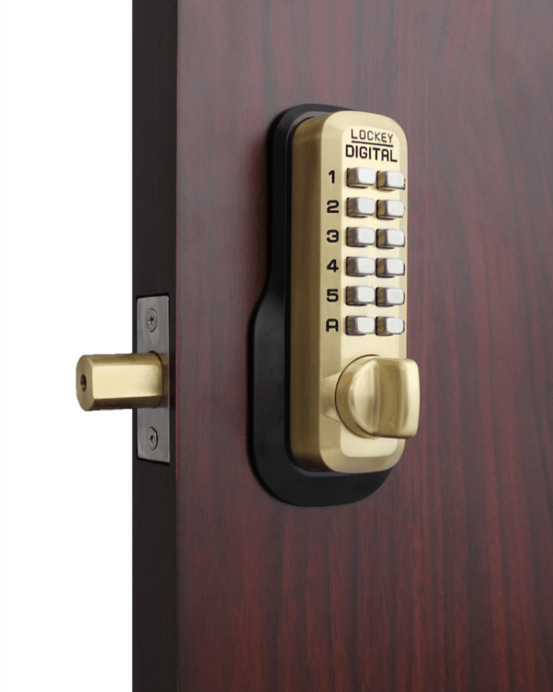 Lockey M210 EZ Keyless Mechanical Digital Deadbolt Door Lock - AAA Industrial Supply