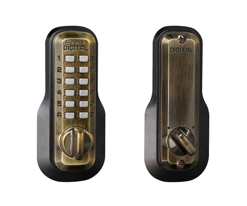 Lockey M210 EZ Keyless Mechanical Digital Deadbolt Door Lock - AAA Industrial Supply