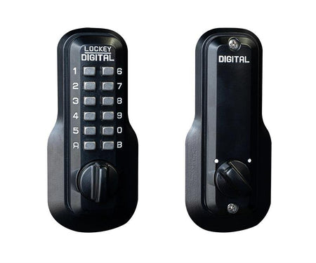 Lockey M210 EZ Keyless Mechanical Digital Deadbolt Door Lock - AAA Industrial Supply