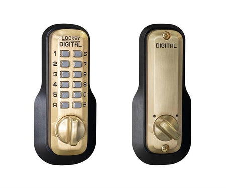 Lockey M210 EZ Keyless Mechanical Digital Deadbolt Door Lock - AAA Industrial Supply