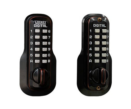 Lockey M210DC EZ MG Keyless Mechanical Digital Double Sided Deadbolt Door Lock - AAA Industrial Supply