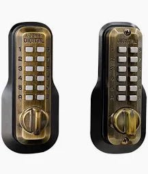 Lockey M210DC EZ MG Keyless Mechanical Digital Double Sided Deadbolt Door Lock - AAA Industrial Supply