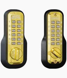 Lockey M210DC EZ MG Keyless Mechanical Digital Double Sided Deadbolt Door Lock - AAA Industrial Supply