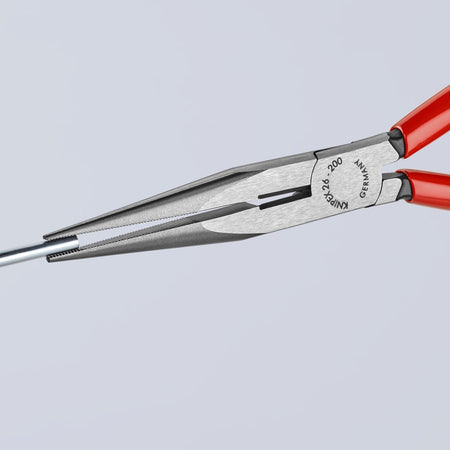 Long Nose Pliers with Cutter, 8", Polished - AAA Industrial Supply
