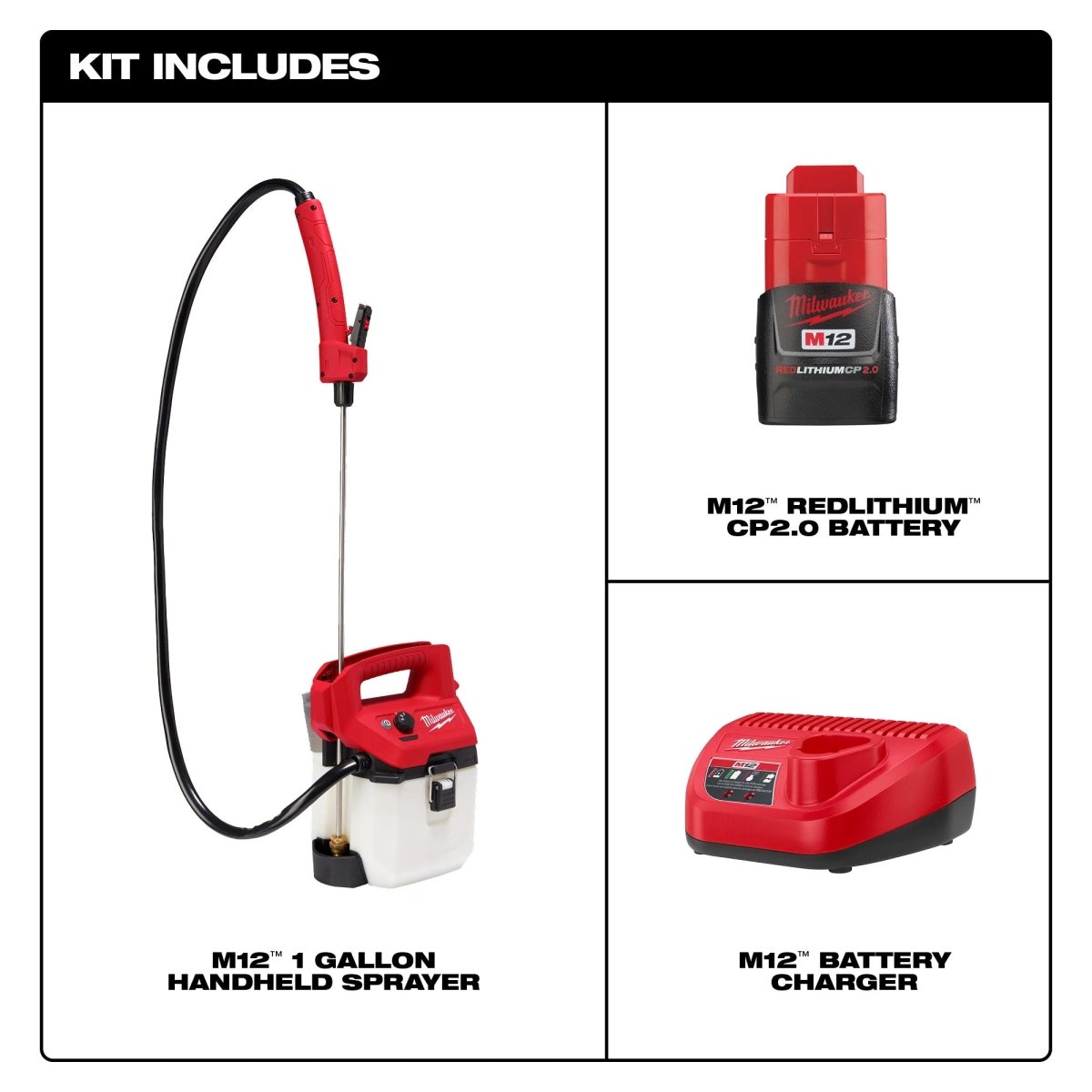 M12™ 1 Gallon Handheld Sprayer Kit - AAA Industrial Supply