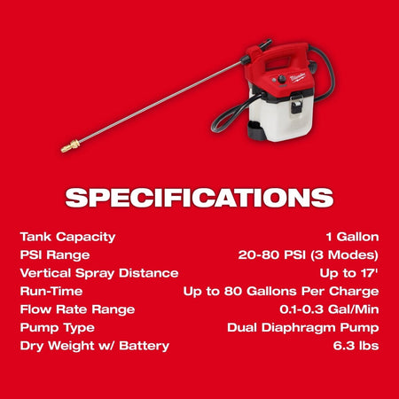 M12™ 1 Gallon Handheld Sprayer Kit - AAA Industrial Supply