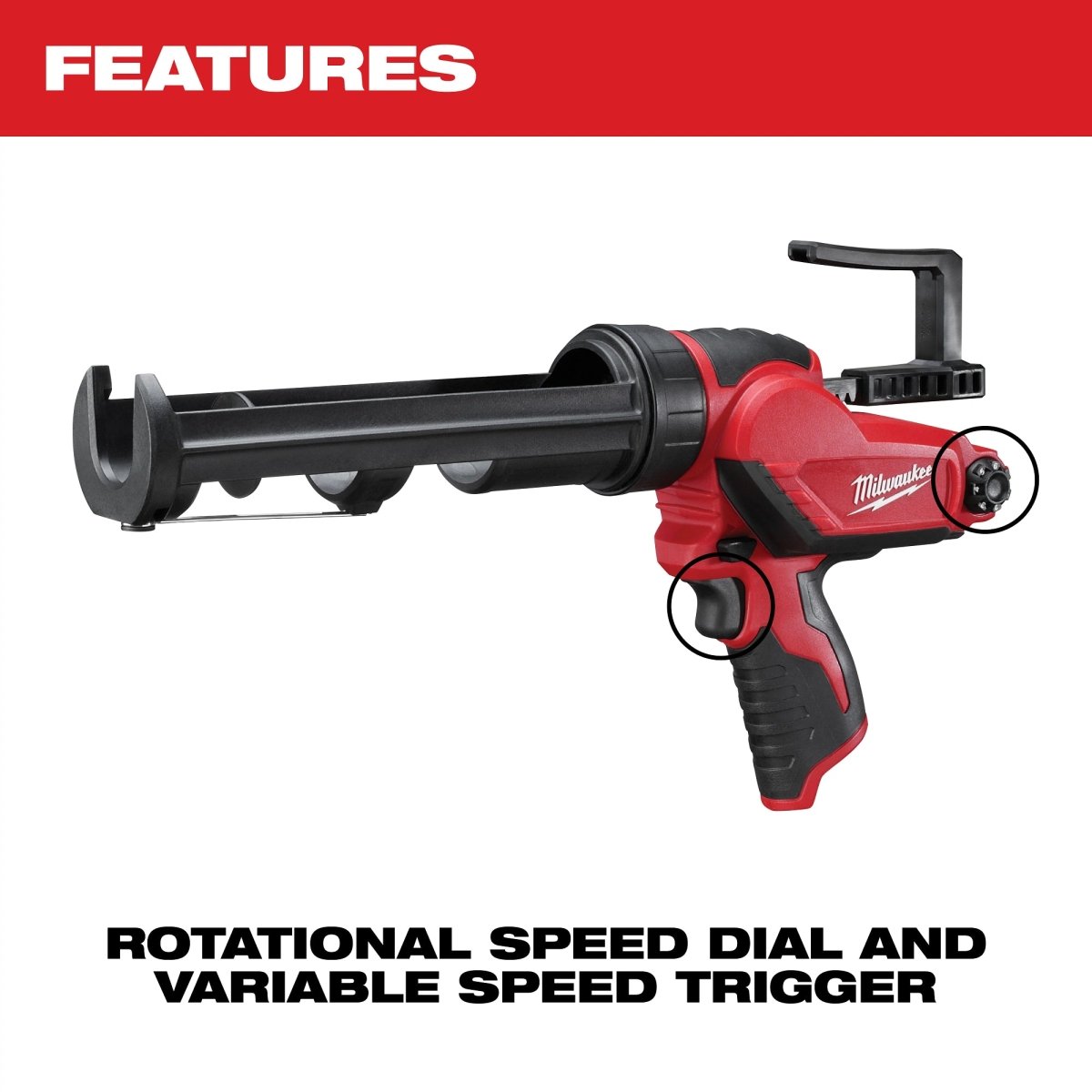M12™ 10oz. Caulk and Adhesive Gun - AAA Industrial Supply