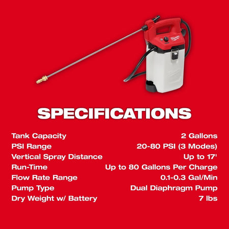 M12™ 2 - Gallon Handheld Sprayer Kit - AAA Industrial Supply