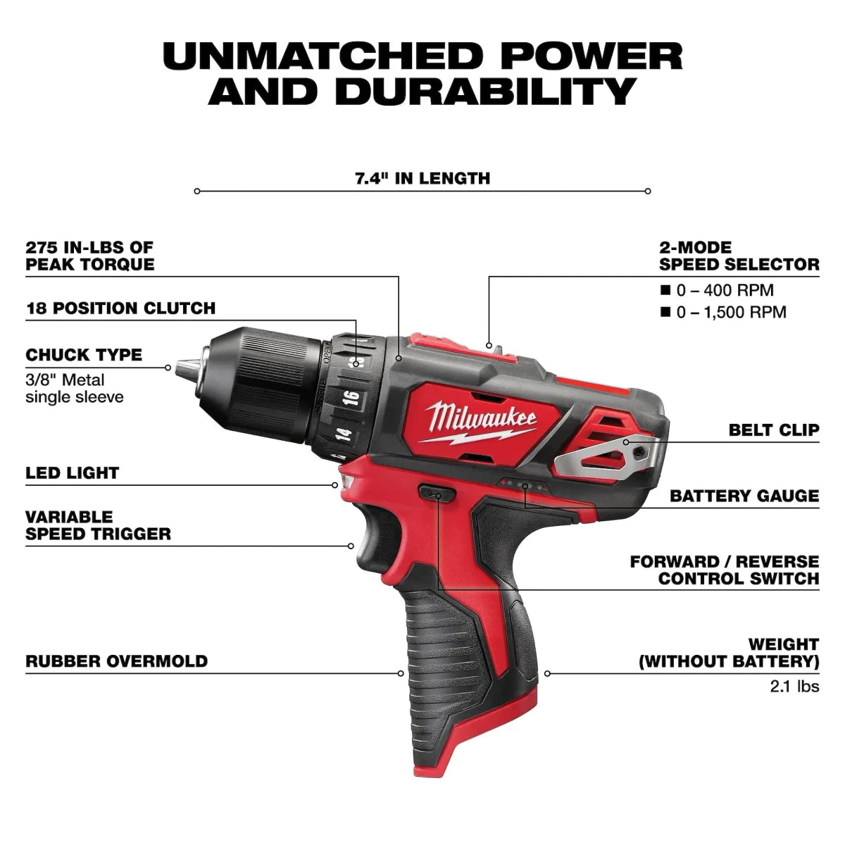 M12™ 3/8” Drill/Driver - AAA Industrial Supply