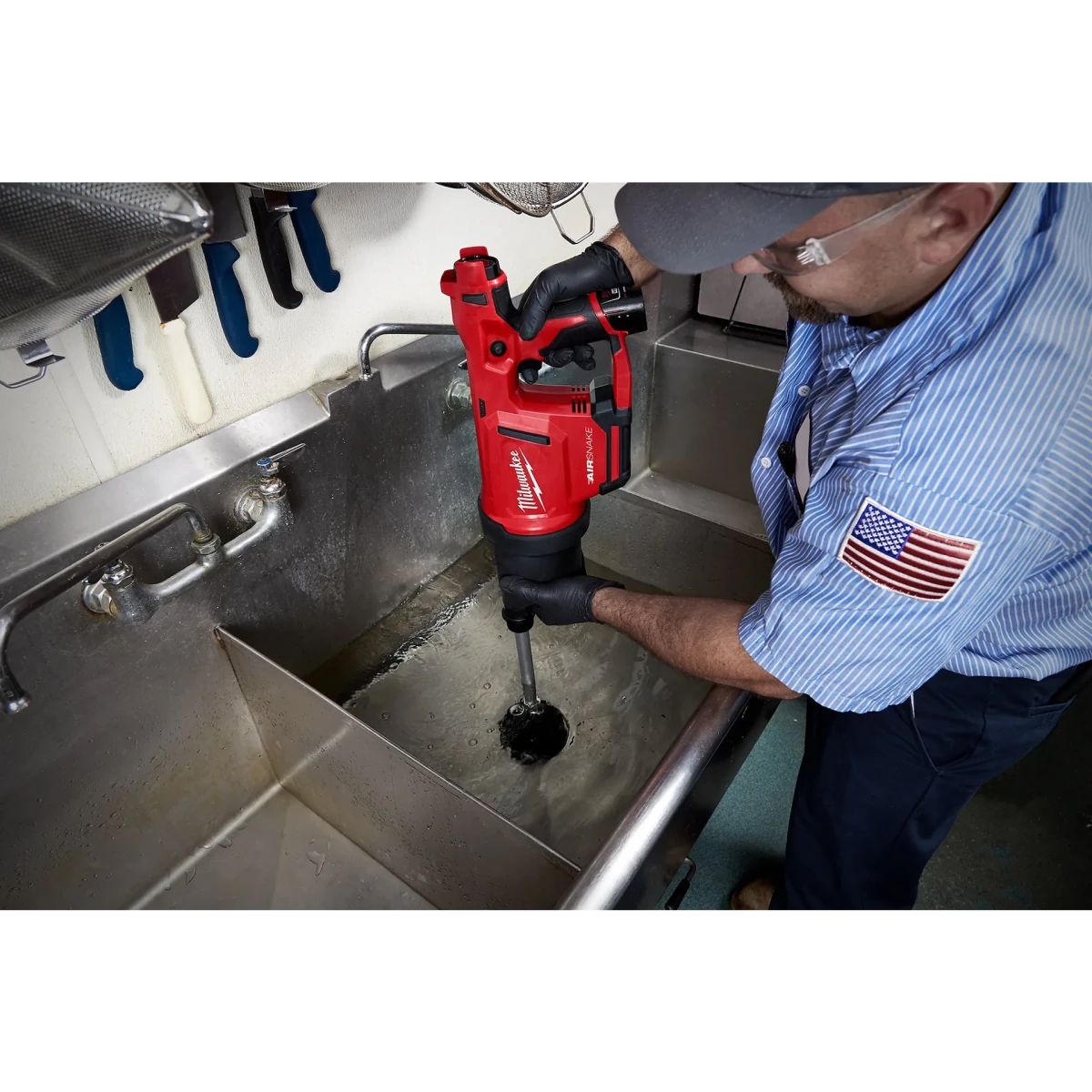 M12™ AIRSNAKE™ Drain Cleaning Air Gun Kit - AAA Industrial Supply