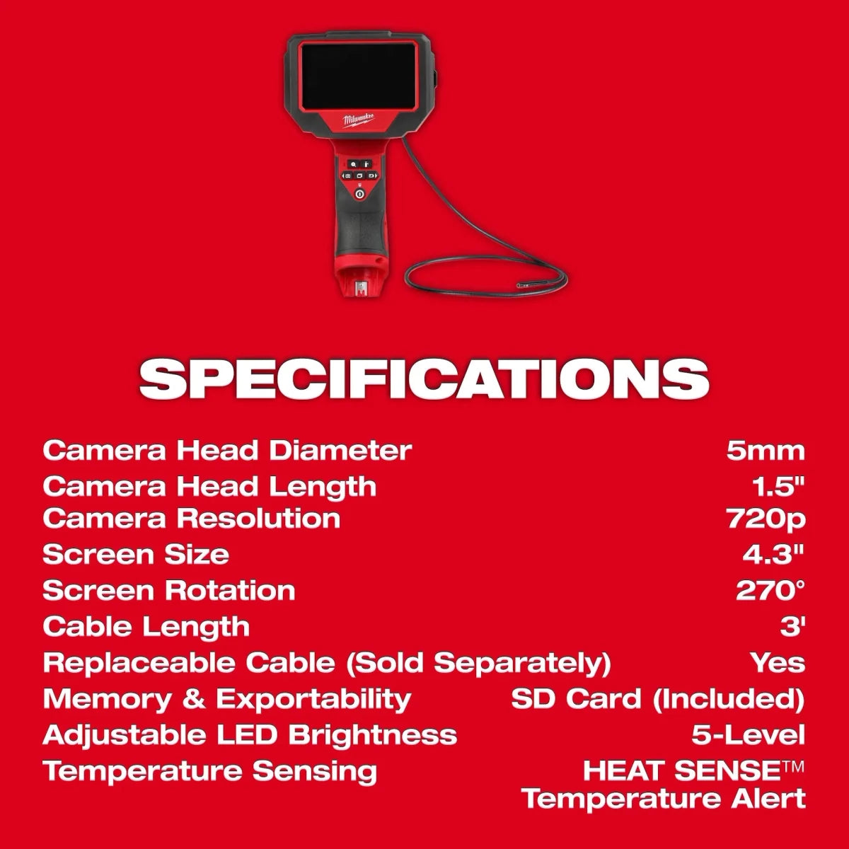 M12™ Auto Technician Borescope - AAA Industrial Supply