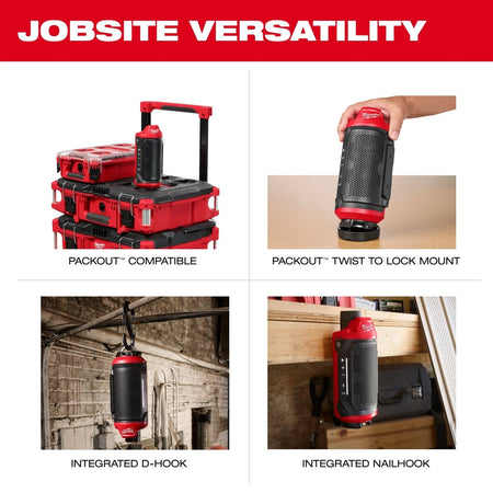 M12™ Bluetooth® Jobsite Speaker w/ PACKOUT™ Compatibility - AAA Industrial Supply