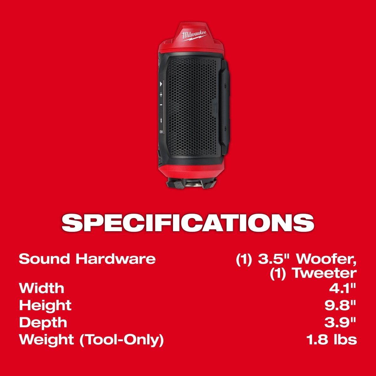 M12™ Bluetooth® Jobsite Speaker w/ PACKOUT™ Compatibility - AAA Industrial Supply