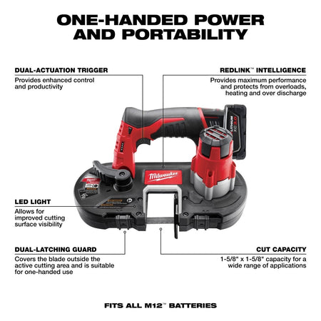 M12™ Cordless Sub - Compact Band Saw Kit - AAA Industrial Supply