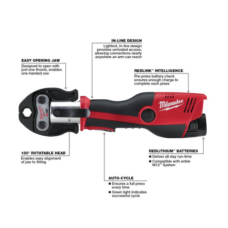 M12™ FORCE LOGIC™ Press Tool Kit with Jaws - AAA Industrial Supply