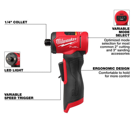 M12 FUEL™ 1/4" Right Angle Die Grinder - AAA Industrial Supply