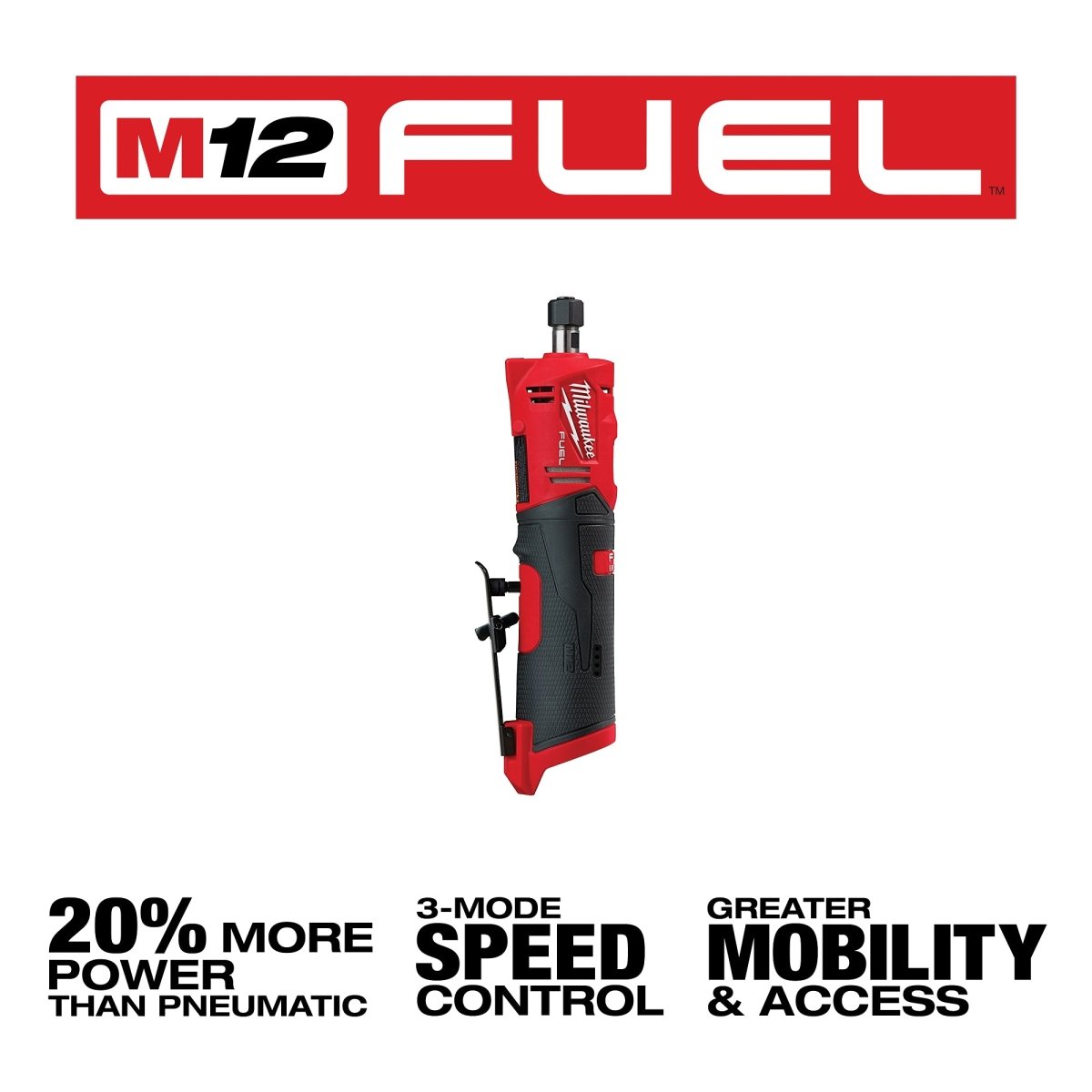 M12 FUEL™ 1/4" Straight Die Grinder - AAA Industrial Supply