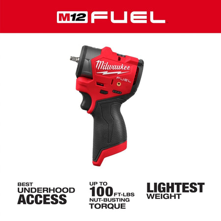M12 FUEL™ 1/4" Subcompact Impact Wrench w/ Friction Ring - AAA Industrial Supply