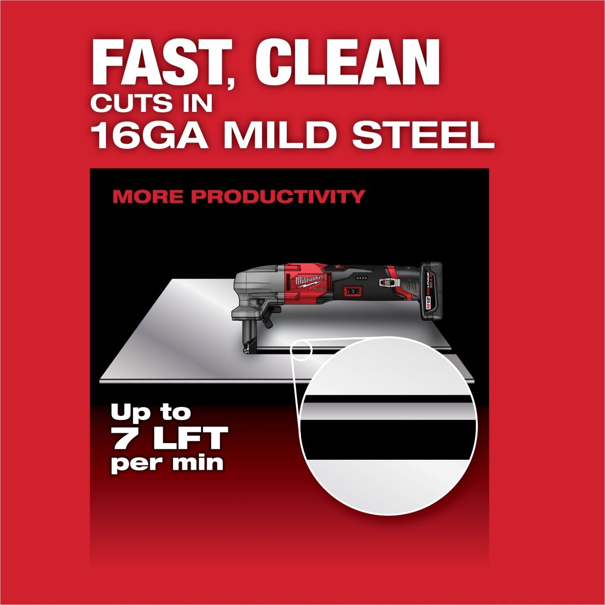M12 FUEL™ 16 Gauge Variable Speed Nibbler - AAA Industrial Supply