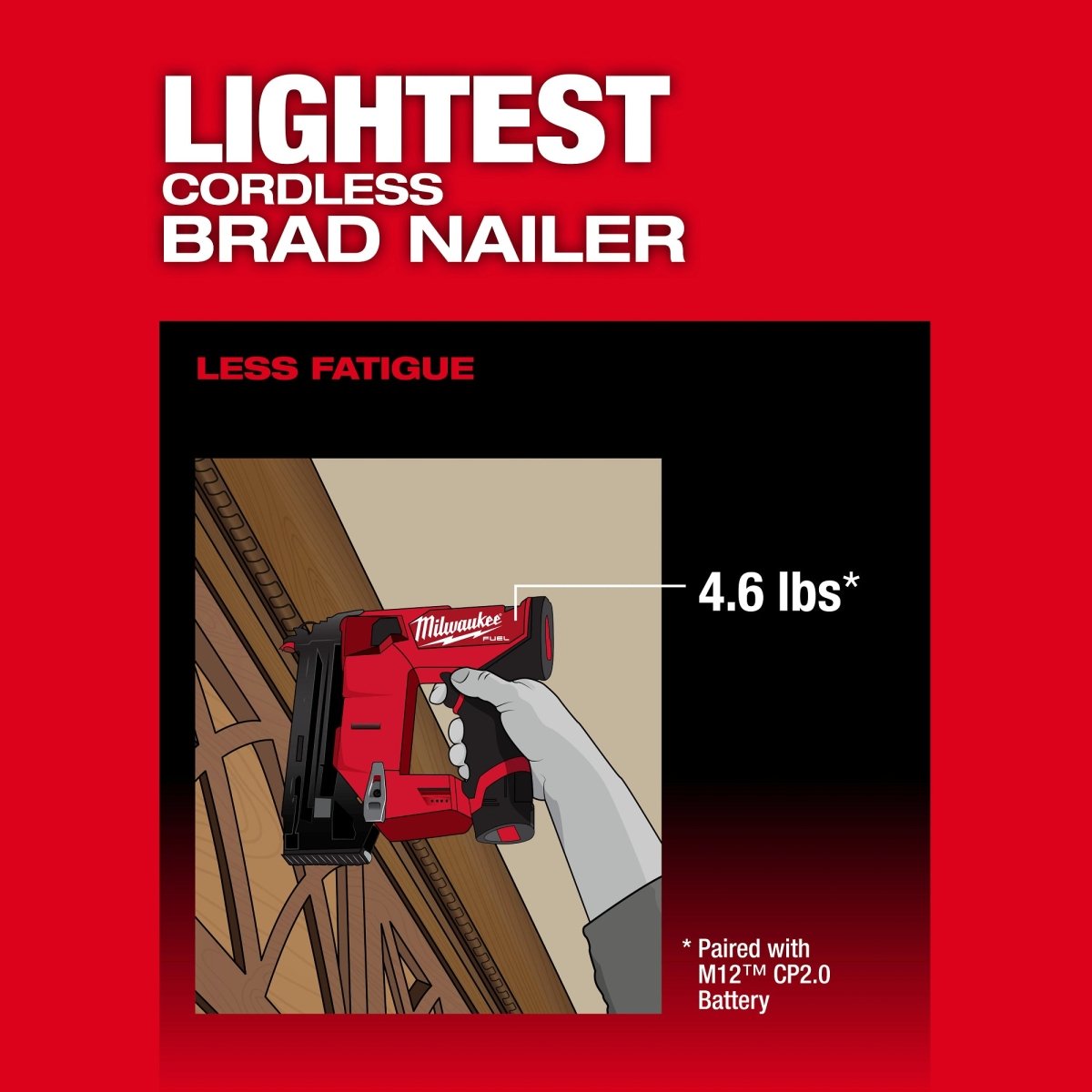 M12 FUEL™ 18 Gauge Compact Brad Nailer - AAA Industrial Supply