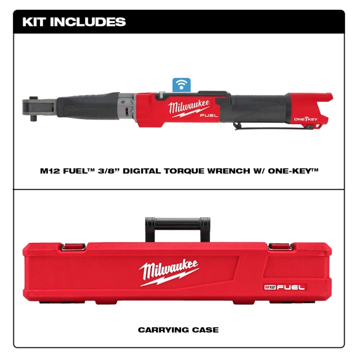 M12 FUEL™ 3/8" Digital Torque Wrench w/ ONE - KEY™ - AAA Industrial Supply