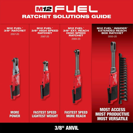M12 FUEL™ 3/8" High Speed Ratchet - AAA Industrial Supply