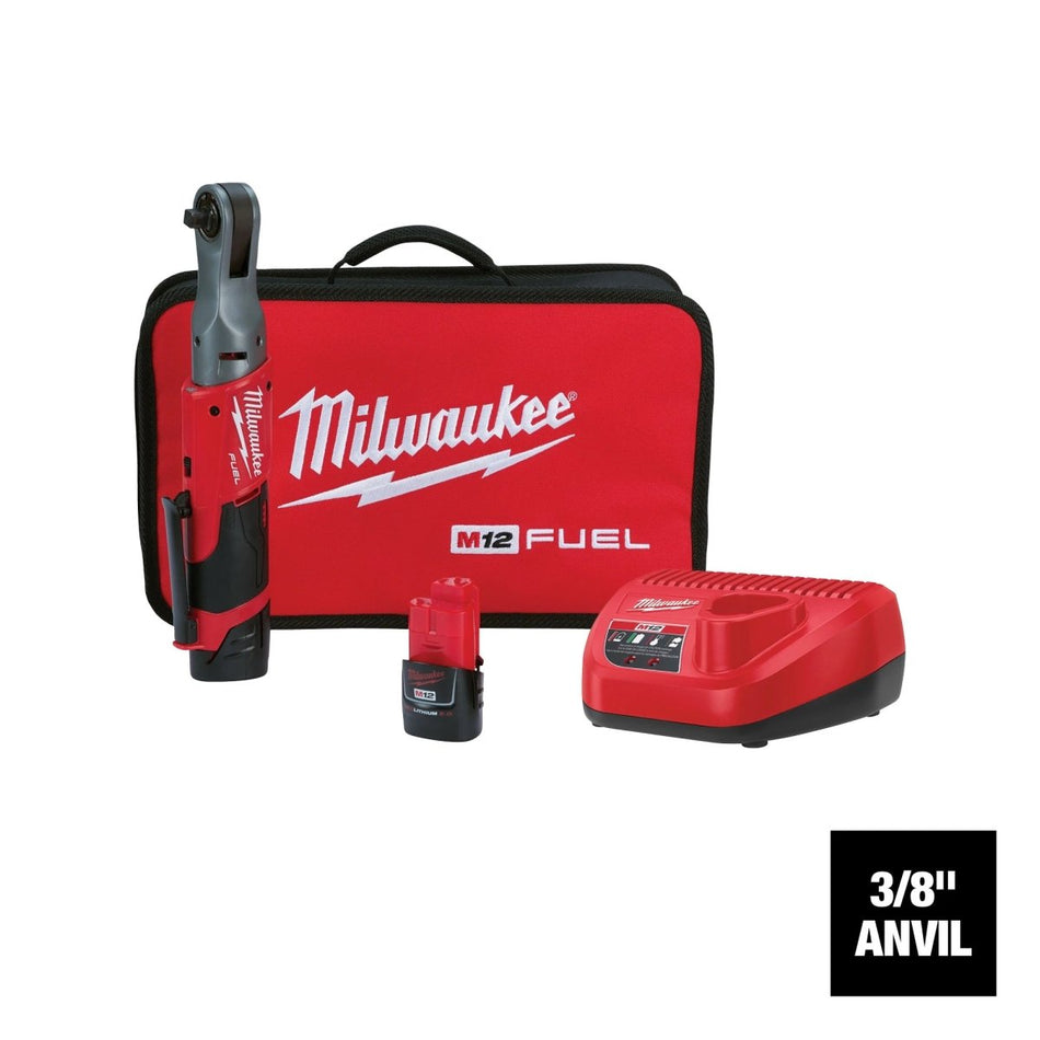 M12 FUEL™ 3/8" Ratchet 2 Battery Kit - AAA Industrial Supply