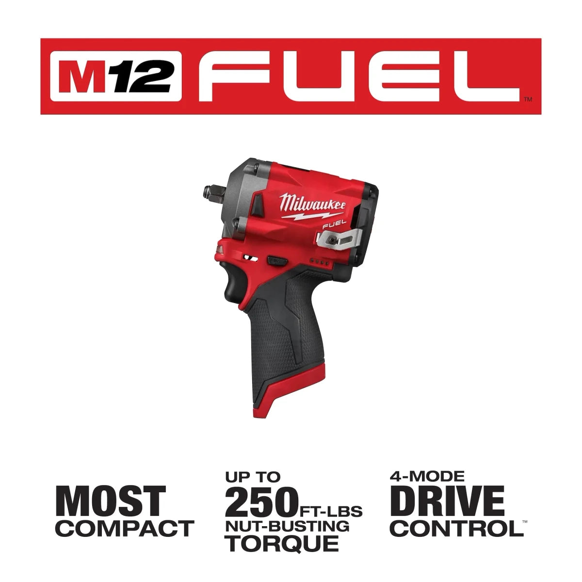M12 FUEL™ 3/8" Stubby Impact Wrench - AAA Industrial Supply