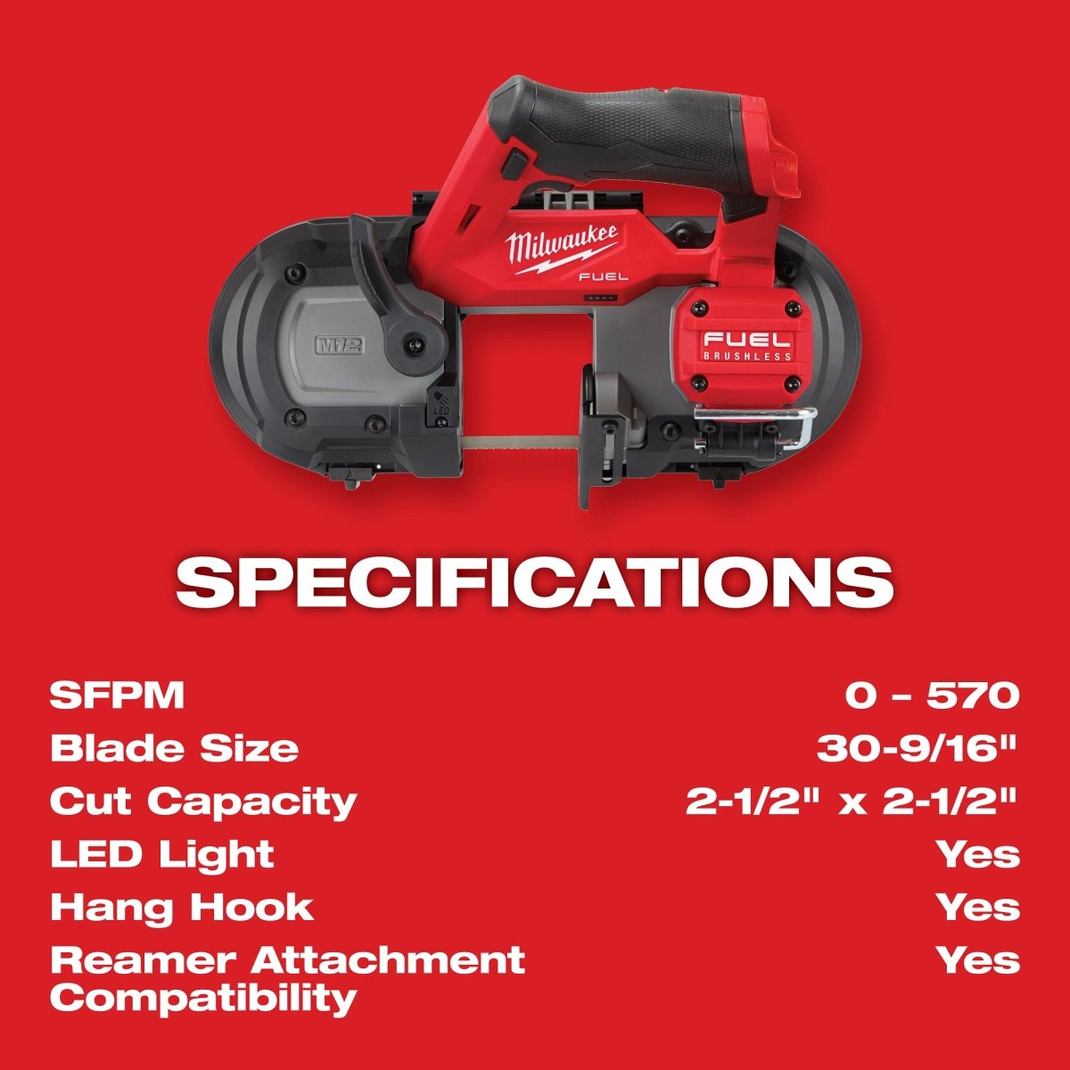 M12 FUEL™ Compact Band Saw - AAA Industrial Supply